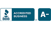BBB Accredited Business A Rating badge 175x100 1